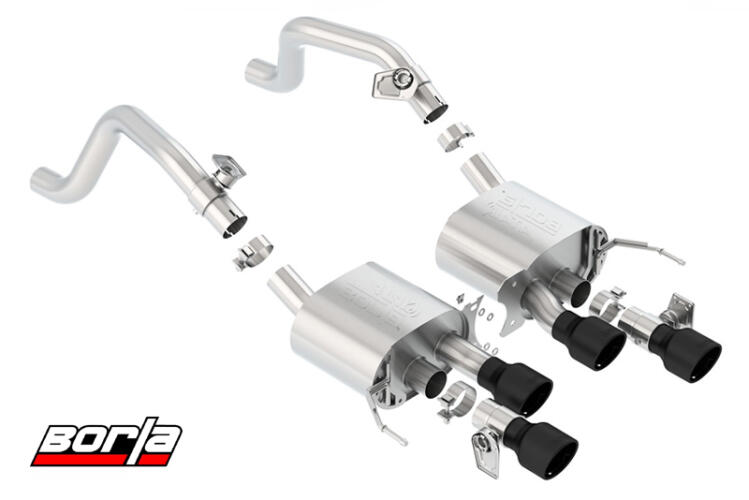 Borla Borla Atak Axle-Back Exhaust System Black Tips – 2014-2019 Corvette