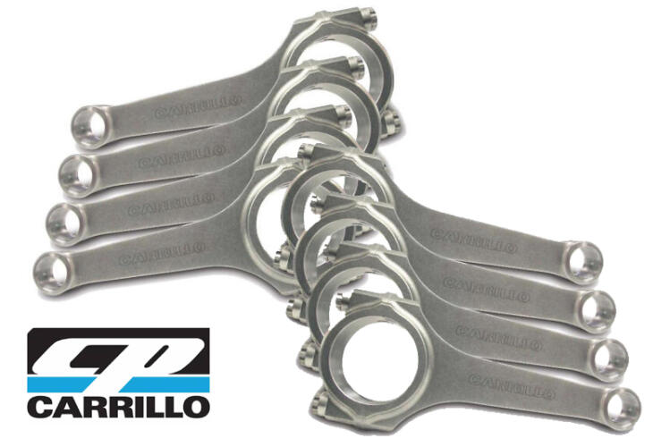 CP-Carrillo CARRILLO 6.125″ H-BEAM RODS – LS/LT – CARR FASTENER – 2.100 ROD BEARING – .927 PIN