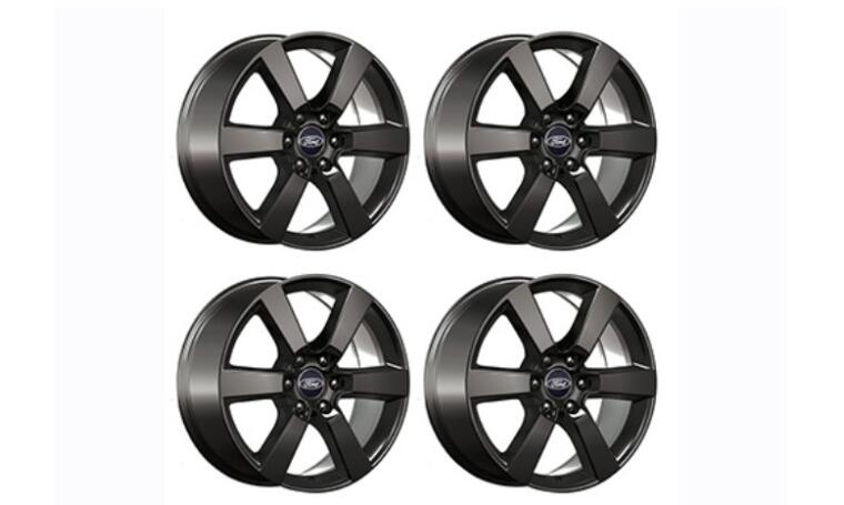 Ford Performance 2015-2020 F-150 20" X 8.5" Six Spoke Wheel Set With TPMS Kit - Matte Black