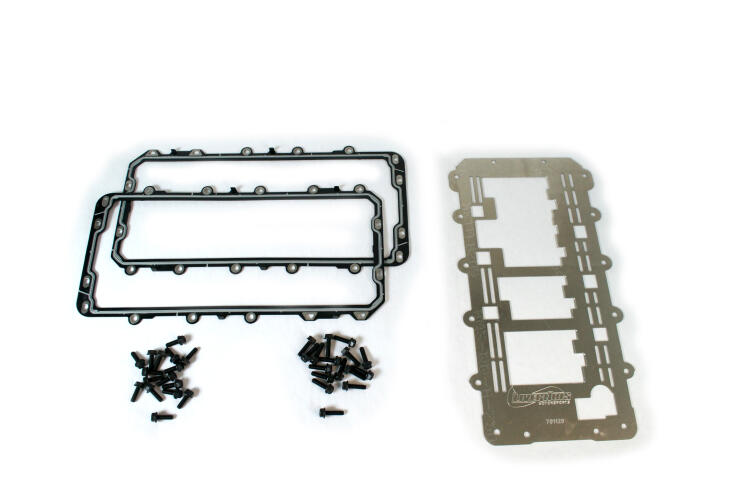 Livernois Motorsports 1996-2011 FORD 4.6L IRON BLOCK WINDAGE TRAY/CRANK SCRAPER COMPLETE KIT