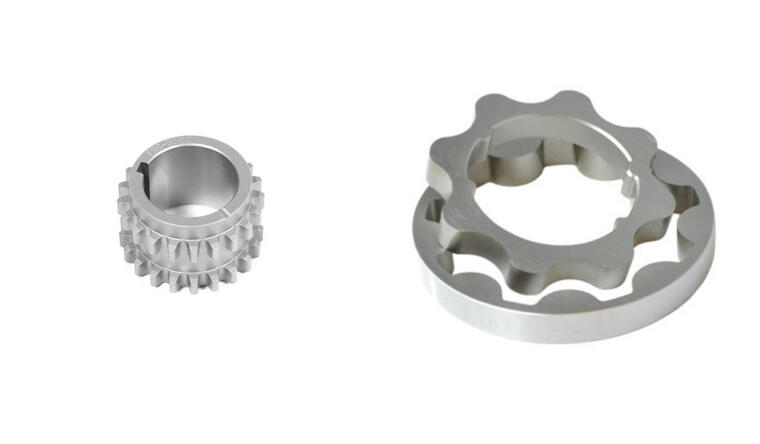 2015-2022 FORD 5.0L BILLET OIL PUMP GEARS WITH BILLET LOWER CRANK GEAR