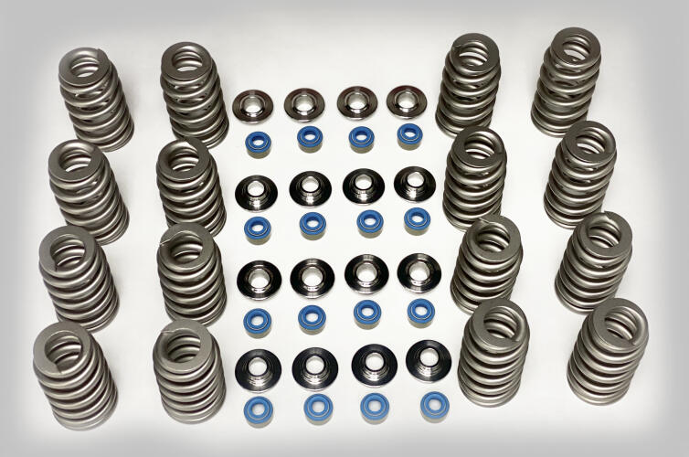 Livernois Motorsports LIVERNOIS HEMI 5.7 (EAGLE 2004-08) VALVE SPRING KIT (SPRINGS, LOCATORS, STEAL RETAINERS, LOCKS, SEALS)