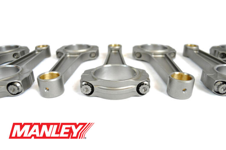 Manley MANLEY 6.125 LENGTH PRO I-BEAM RODS ARP2000 FASTENER – 2.100 ROD BEARING – .927 PIN – LS/LT-ENGINE