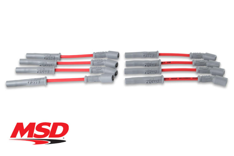 MSD MSD Super Conductor 8.5mm Spark Plug Wires (8pk) - GM Gen V LT - Red