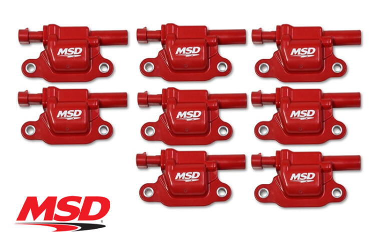 MSD MSD Blaster Series Ignition Coils (8-PK) - GM Gen V LT - Red